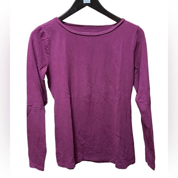 🌟 Ann Taylor Burgundy Long Sleeve Blouse - Picture 1 of 2
